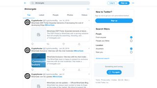 
                            7. #minergate hashtag on Twitter