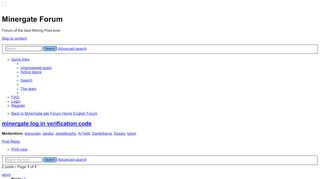 
                            1. minergate log in verification code - Minergate Forum