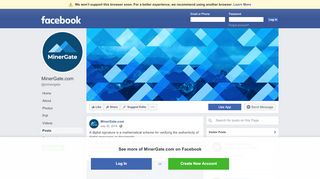 
                            11. MinerGate.com - Posts | Facebook