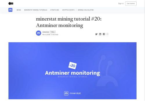 
                            11. minerstat mining tutorial #20: Antminer monitoring – minerstat ...