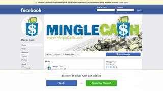 
                            9. Mingle Cash - Home | Facebook