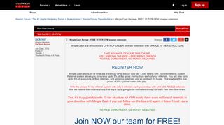 
                            9. Mingle Cash Review - FREE 10 TIER CPM browser extension - Warrior ...