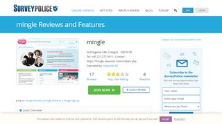 
                            10. mingle Ranking and Reviews - SurveyPolice