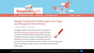 
                            8. Mingle Testbericht: Erfahrungen und Tipps zum Respondi Online-Panel