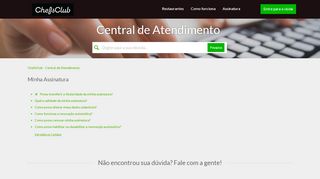 
                            1. Minha Assinatura – ChefsClub - Central de Atendimento