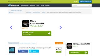 
                            8. Minha Assistente MK Android - AndroidLista
