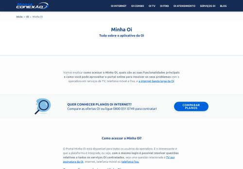 
                            11. Minha Oi: resolva os seus problemas com a Oi pela internet