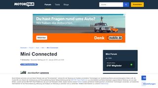 
                            10. Mini Connected - Start Forum Auto Mini Mini Connecte... - Motor-Talk