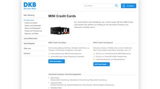 
                            3. MINI Credit Cards | DKB AG