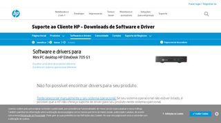 
                            13. Mini PC desktop HP EliteDesk 705 G1 - Downloads de drivers ...