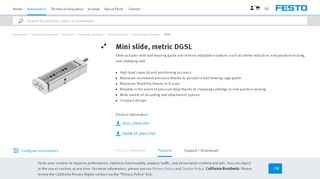 
                            11. Mini slide DGSL, metric | Festo United States