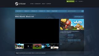 
                            8. Mini World: Block Art on Steam