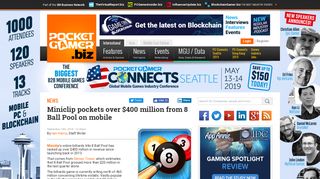 
                            11. Miniclip pockets over $400m through 8 Ball Pool revenue | Pocket ...