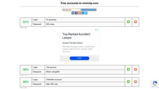 
                            11. miniclip.com - free accounts, logins and passwords