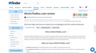 
                            10. MiniInTheBox.com review February 2019 | finder.com