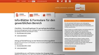 
                            6. Minijob-Zentrale - Formulare