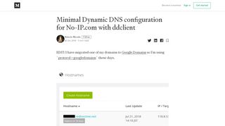 
                            8. Minimal Dynamic DNS configuration for No-IP.com with ddclient