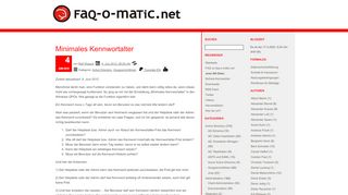 
                            10. Minimales Kennwortalter | faq-o-matic.net