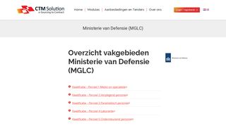
                            10. Ministerie van Defensie (MGLC) - CTM Solution