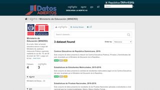 
                            10. Ministerio de Educación (MINERD) - អង្គភាព - Portal de Datos ...