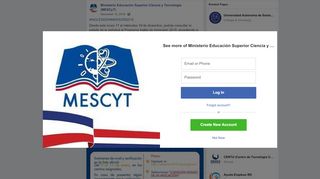 
                            3. Ministerio Educación Superior Ciencia y Tecnología (MESCyT)