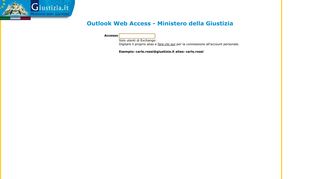 
                            4. Ministero della Giustizia - Microsoft Outlook Web Access - Accesso