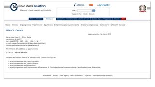 
                            5. Ministero della giustizia - Ufficio VI - Concorsi