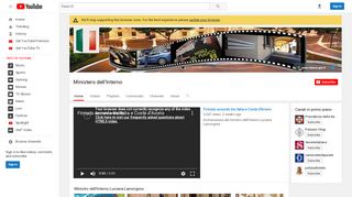 
                            10. Ministero dell'Interno - YouTube