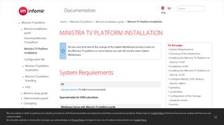 
                            5. Ministra TV Platform installation | Ministra installation guide | Infomir ...