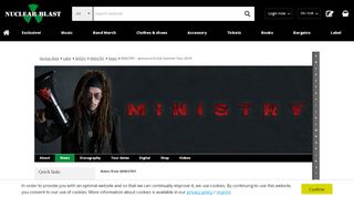 
                            9. MINISTRY - announce EU/UK Summer Tour 2019! - Nuclear Blast