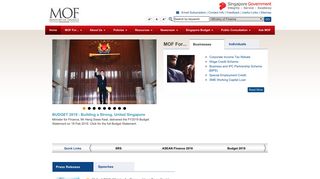 
                            3. Ministry of Finance Singapore (MOF)