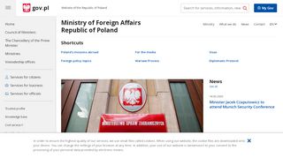 
                            11. Ministry of Foreign Affairs Republic of Poland - Portal gov.pl