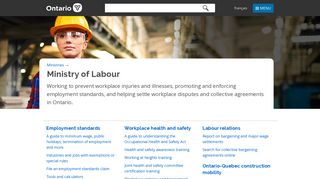 
                            12. Ministry of Labour | Ontario.ca