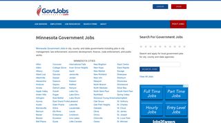 
                            4. Minnesota Government Jobs - GovtJobs