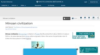 
                            3. Minoan civilization | Britannica.com