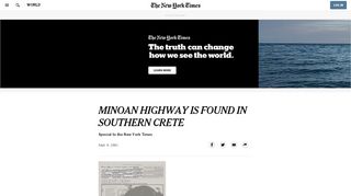
                            9. MINOAN HIGHWAY IS FOUND IN SOUTHERN CRETE - The New ...