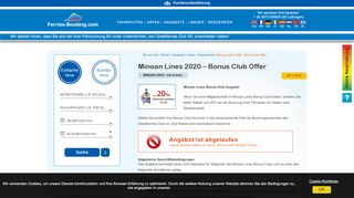 
                            12. Minoan Lines Bonus Club Angebot - Ferries-booking.com