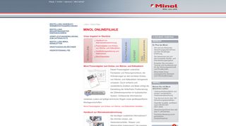 
                            8. Minol Online-Filiale / Startseite