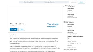 
                            8. Minor International | LinkedIn