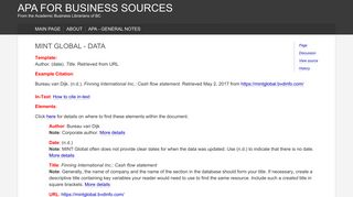 
                            6. MINT Global - Data - APA for Business Sources