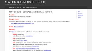 
                            10. MINT Global - GlobalData Company Report - APA for Business Sources