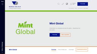 
                            3. Mint Global | Information on companies across the globe | BvD