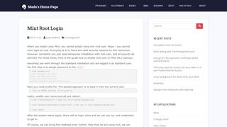 
                            10. Mint Root Login – Medo's Home Page - Josip Medved