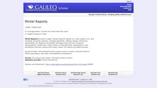 
                            9. Mintel Reports - Galileo.usg.edu - University System of Georgia