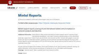 
                            10. Mintel Reports | Indiana University Libraries