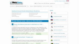 
                            4. Minustah Webmail Access - Webstator