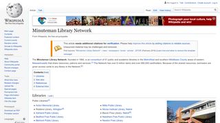 
                            7. Minuteman Library Network - Wikipedia