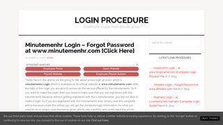 
                            10. Minutemenhr Login – Forgot Password at www ... - LoginProcedure