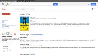 
                            9. Miracle Wimp - Resultat for Google Books