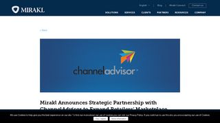 
                            5. Mirakl Announces Strategic Partnership with ChannelAdvisor to ...